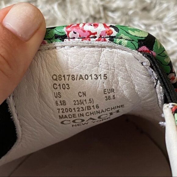 Coach C103 Pointy Toe Zebra Print Sneakers Sz 6.5 - Picture 11 of 16